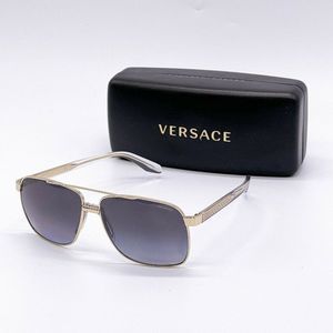 New Versace Polarized Men's Gray Sunglasses